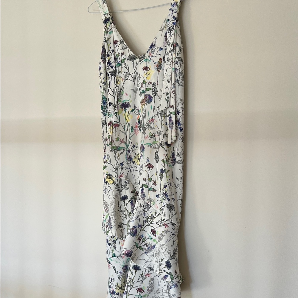 H&M White Floral Maxi Dress